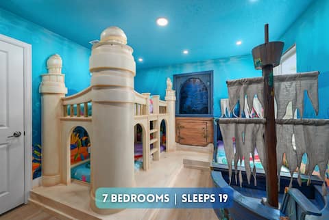 Popular Airbnb listing: The Secret Passage House! Sleeps 19! in Kissimmee