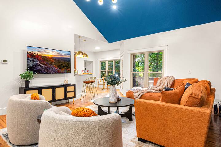 Sleeps 20! | Asheville Oasis | Theater | Sauna gallery image 4