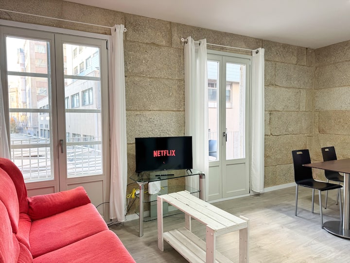 Náutico Top - Calle Das Ostras 2hab 3pax- Balcón - Vigo