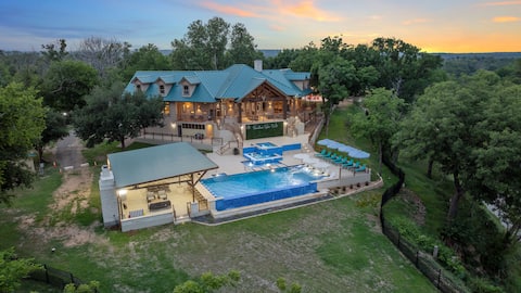 Popular Airbnb listing: Resort with Pool, Hot Tub, Sports Courts, & more in Marble Falls