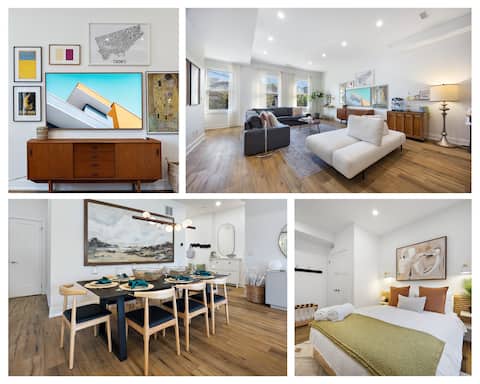 Designer Loft on Queen W | 10ft Ceilings, Parking