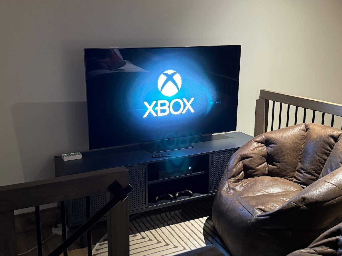 Log into your XBox account or watch a movie as you hang out in the loft space above bedroom 2.  The loft has two twin beds and two beanbag chairs for your comfort.