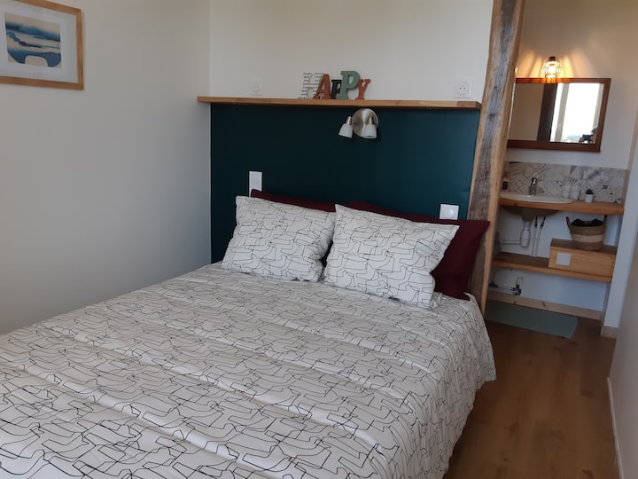 habitación con baño privado