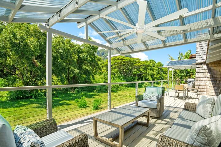 New! Haena A-frame home – next to Tunnels Beach gallery image 4