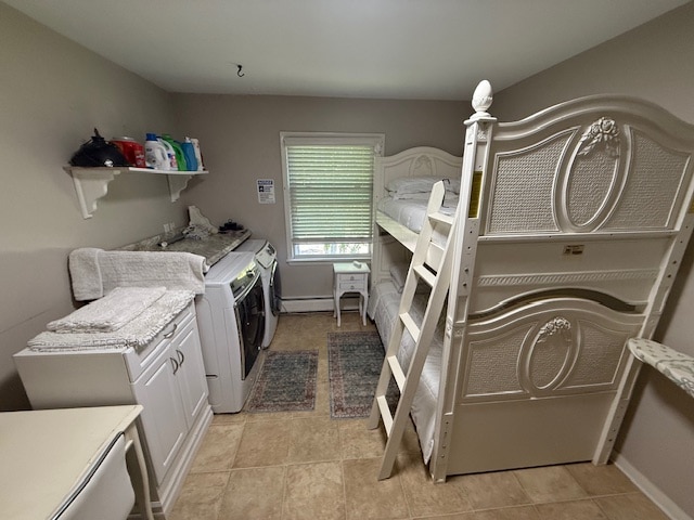 חדר כביסה עם מיטת קומותיים