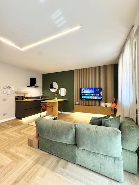 Design with swimming pool in the center of Boario Terme