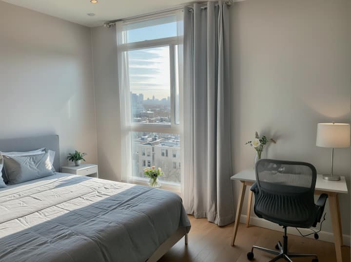 Atmosfera ftuese: Një pushim mikpritës në dhomën e gjumit.
