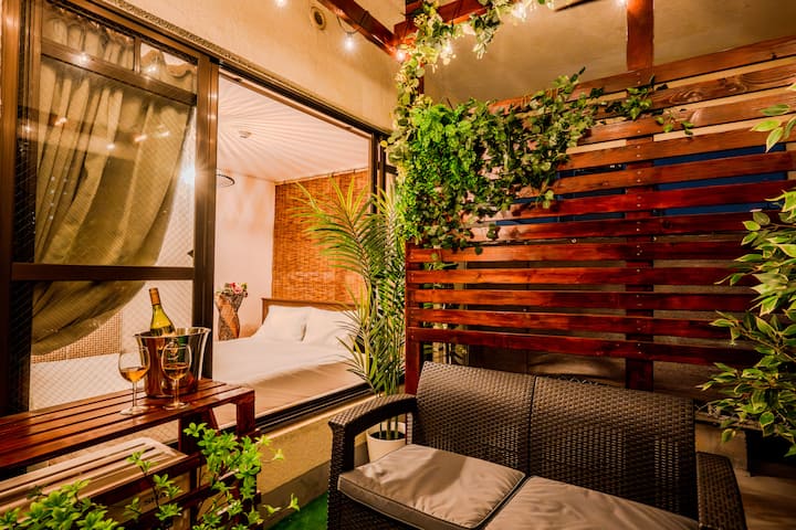120 ㎡ with a spacious balcony | Private modern Japanese-style
