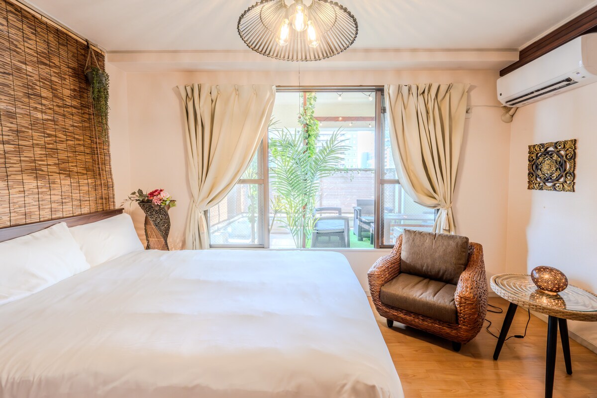 120 ㎡ with a spacious balcony | Private modern Japanese-style