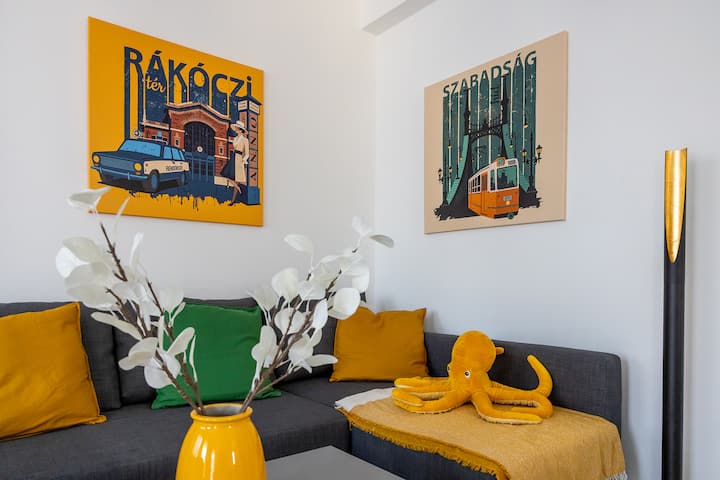 Rákóczi City Nest 1br Apartment W Sunny Terrace - Budapest