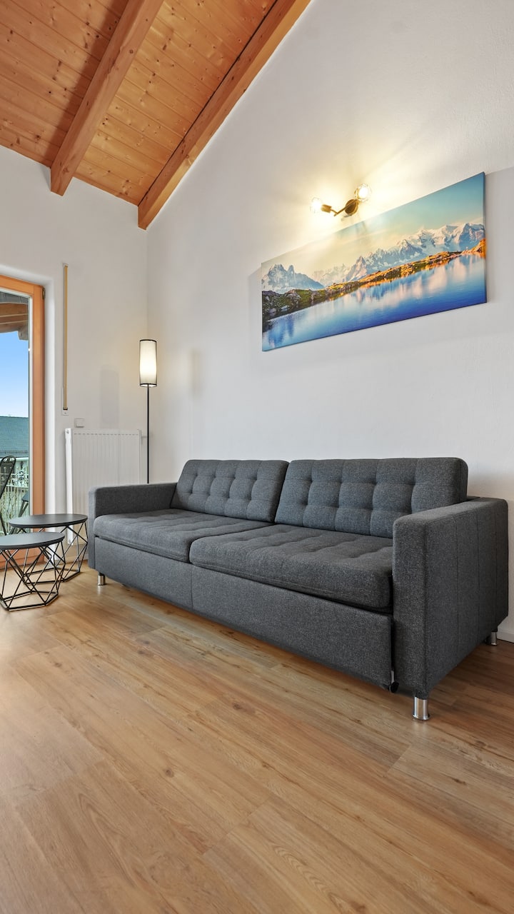 Cozy Stays: 1.5 Room Apartment - Parking - Balcony - Ottobeuren