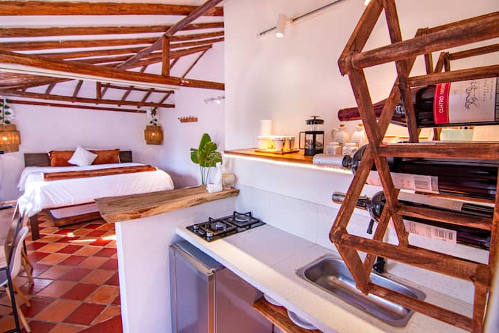 Cabaña Romántica | Tina En Piedra Y Fogata Privada - Villa de Leyva