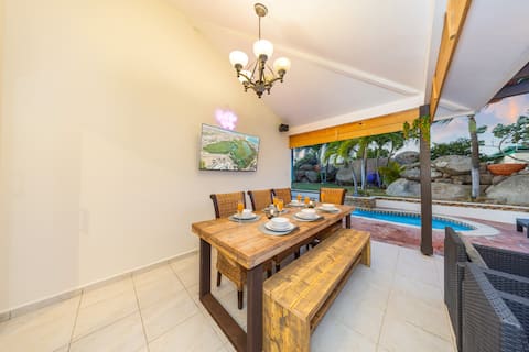 Charming 3BR Villa | Pool, Free Parking & BBQ