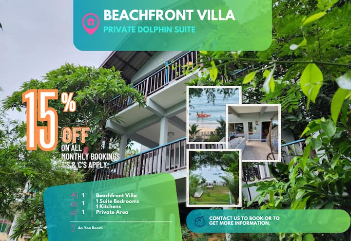 Phuket Beachfront 2br - Seaview Dolphin Suite - Phuket