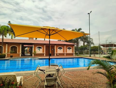 Beautiful villa with a swimming pool and barbecue area