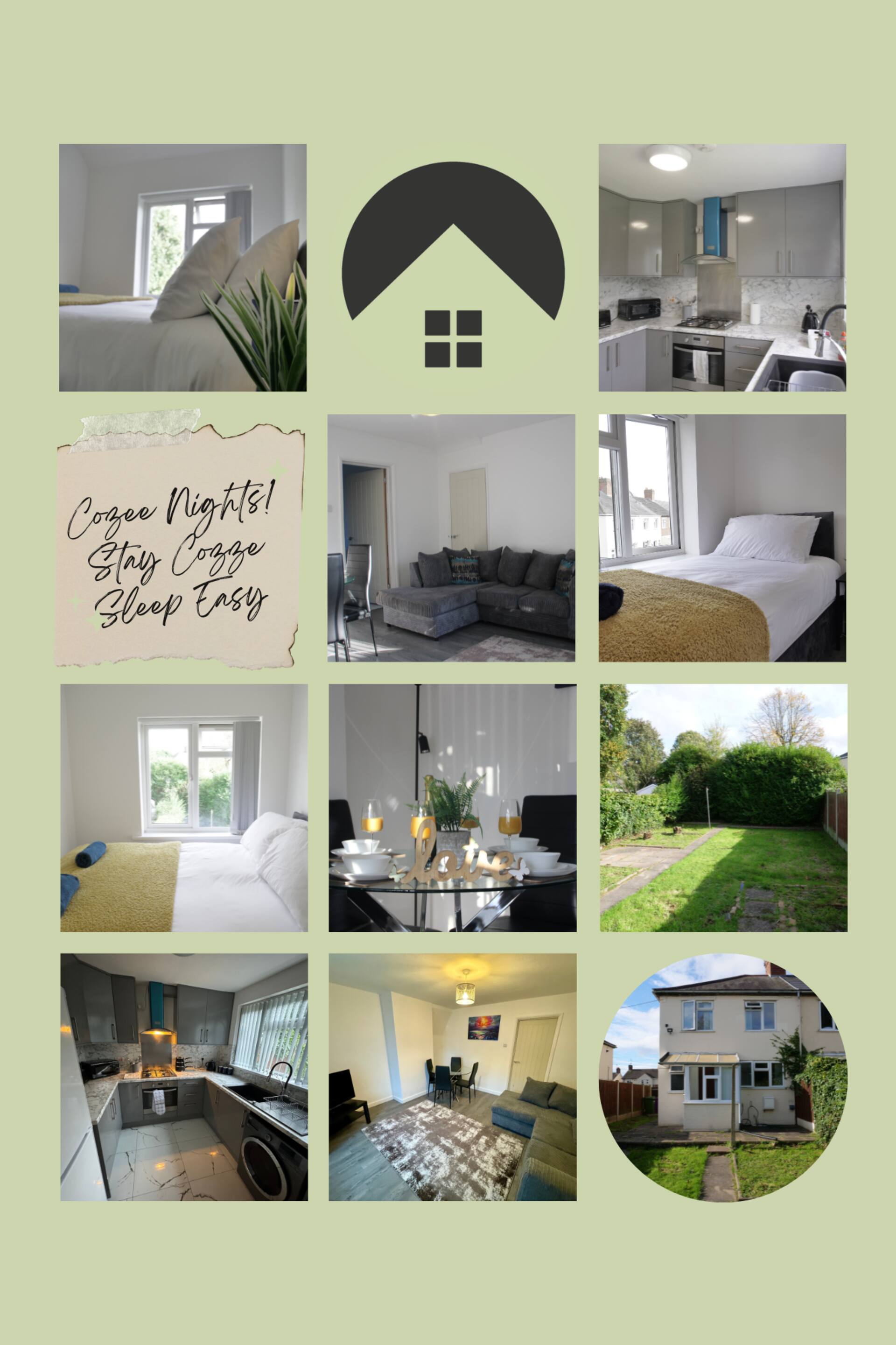 Cozee three bed house in Wolverhampton.