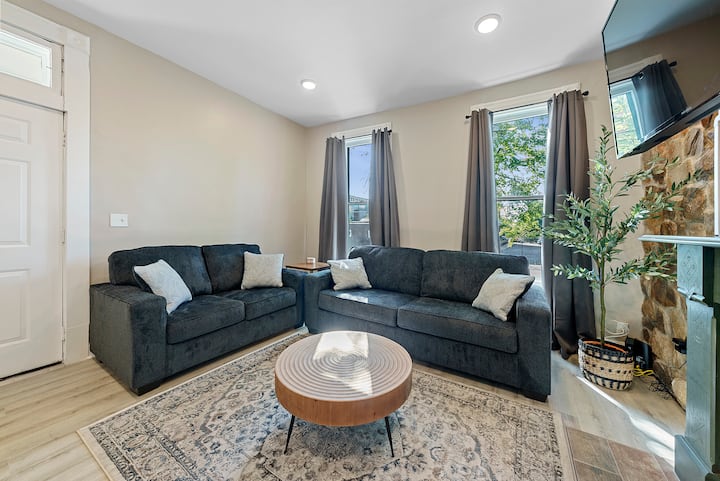 โซฟาขนาดควีนไซส์แบบดึงออกได้พร้อมเลิฟซีท 