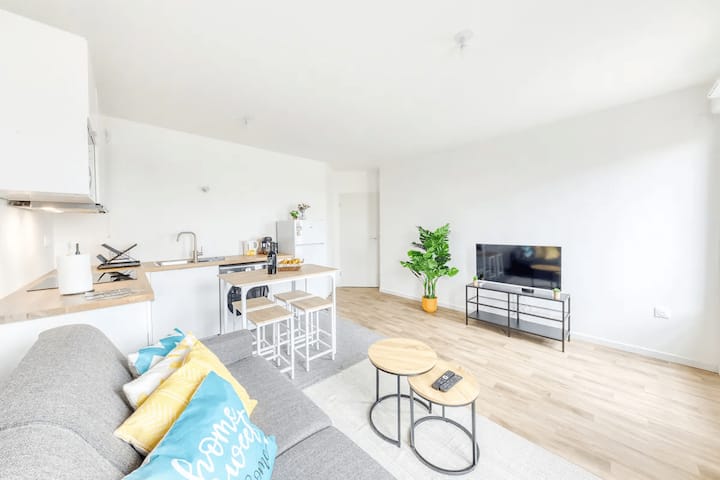 Lumineux T2 : 4pers - 25 Min En Voiture De Paris - La Plaine Saint-Denis