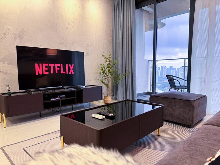 Modern Unblock City& Seaview /Netflix 3br @11pax - Johor Bahru