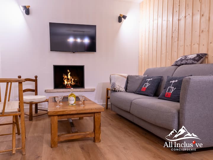 Appartement Au Pied Des Pistes - Vue Mont Blanc - Megève