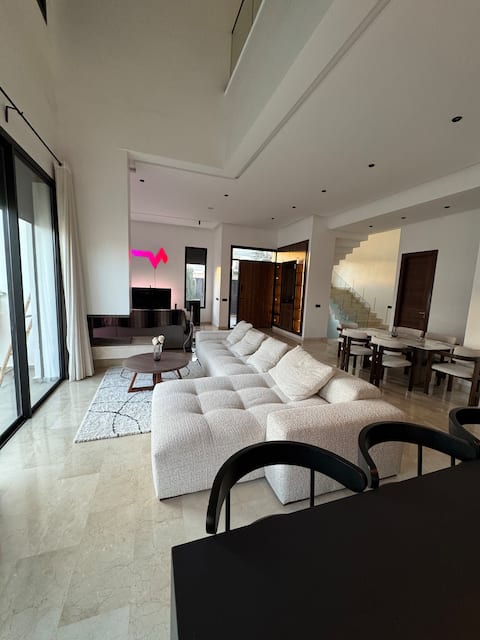 Luxurious modern villa with large pool