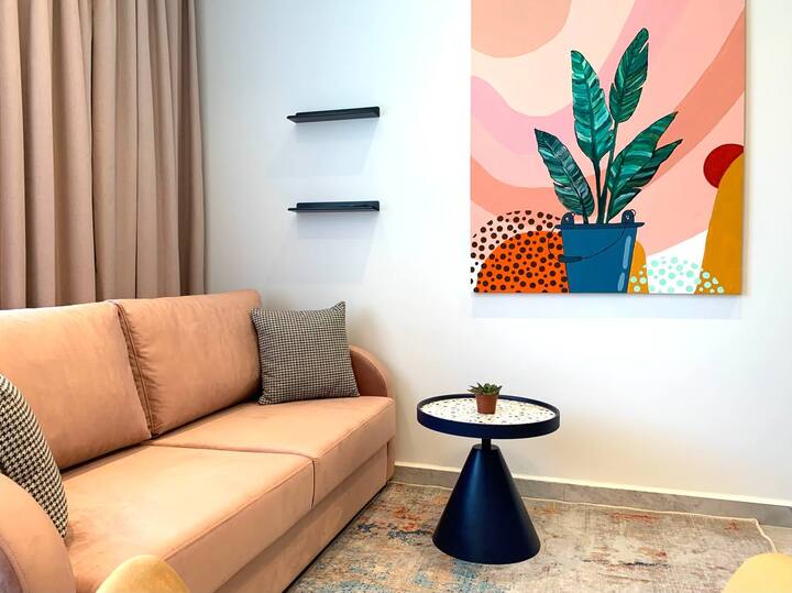 ห้องนั่งเล่นและโซฟาเบด