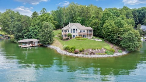 Lakefront 5br+3Flex:Dock/Kayaks/Firepit-Sleeps 18