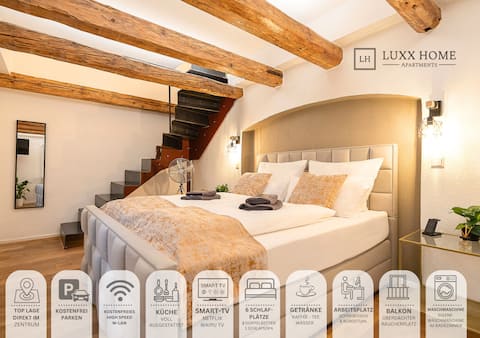 Luxx Home RV-Apart. 02 Marienplatz-Balcony-Parking