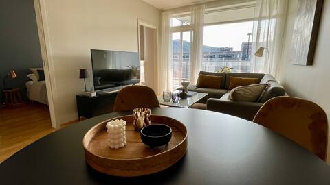Top performing Airbnb: Seaside-South-face / 52m2 / Garage / Balcony 20m2 in Nordre Tromsøya