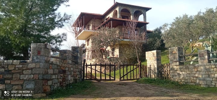 Ground Floor Apartment With Mount Athos View - Sarti