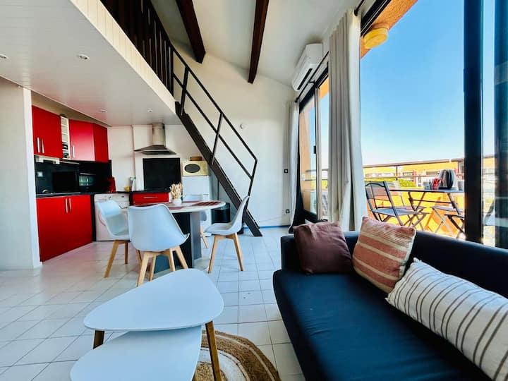 Duplex Avec Vue Sur Lac, Piscines Clim Wifi - Torreilles