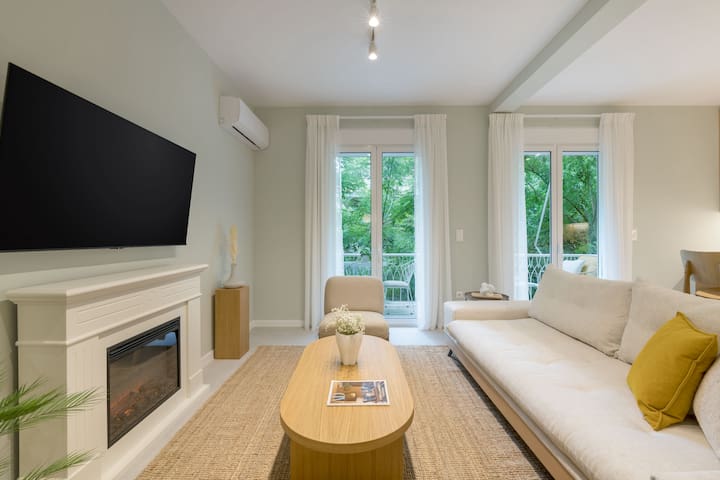 Grand 3-BDR APT in Lively Kypseli W/ Fireplace!