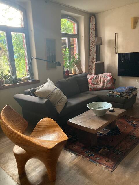 Beliebte Airbnb-Anzeige: Apartment in an industrial monument in Altlindenau