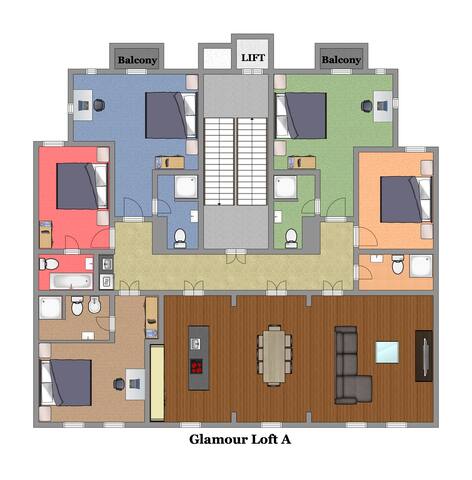 Glamour Premium 5BR, 5BA, AC, Balcony (Old Town) gallery image 2