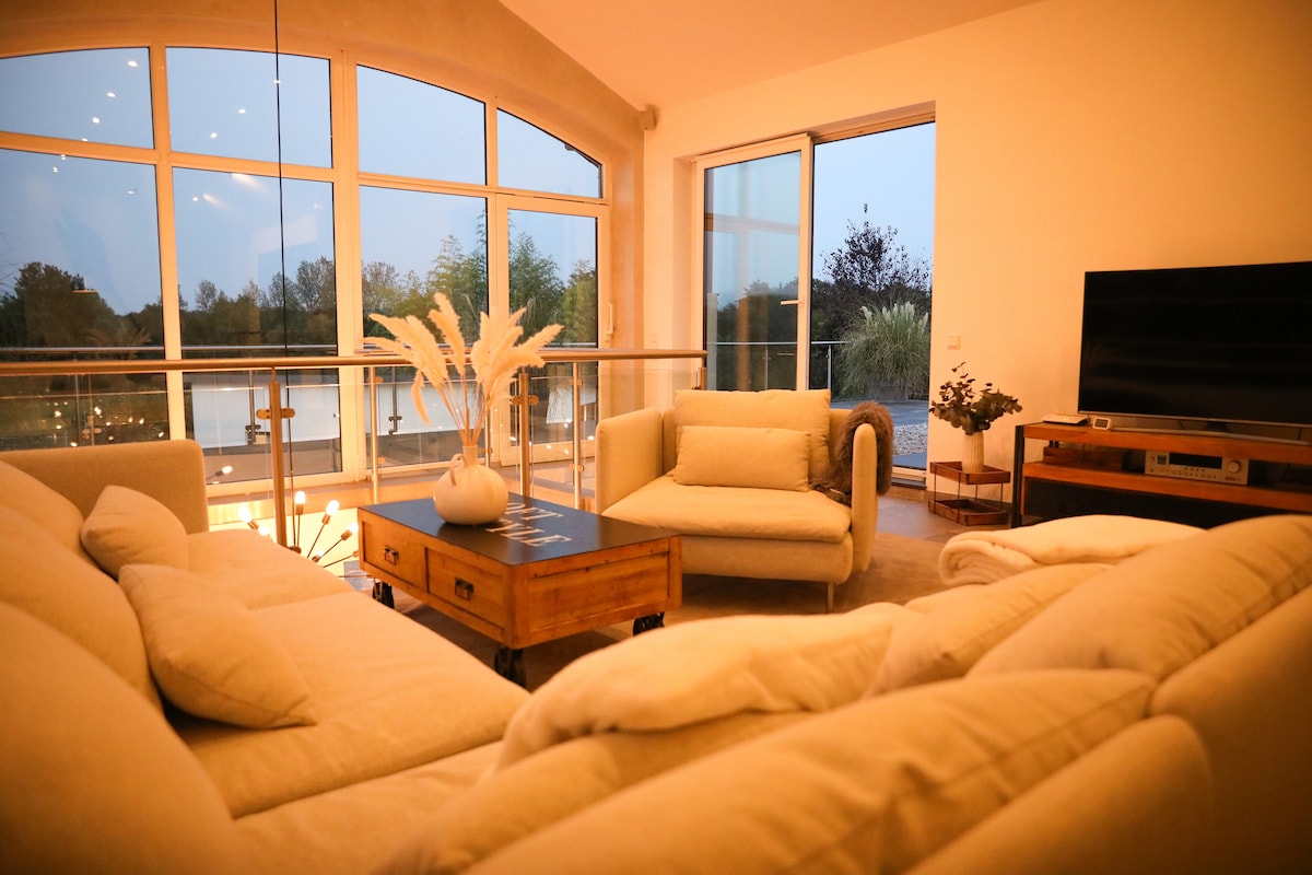 Anuncio de Airbnb popular: 5Season: Luxus-Spa, Bar, Weinkeller & Billard en Leverkusen