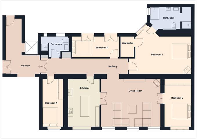 4 bedroom suite in Old Town Riga gallery image 4