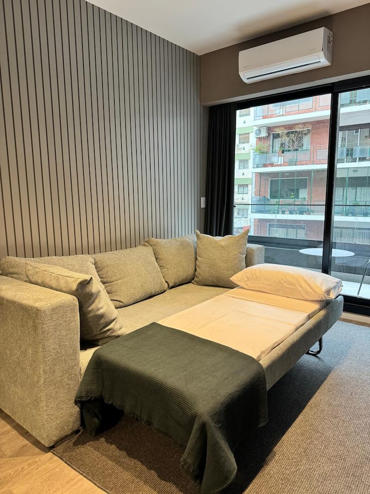 Apartamento de dois ambientes em Palermo com 1 quarto e amenidades