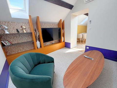 Propriété Airbnb réussie: Large premium 2-bedroom apartment / air conditioning 1-4 people à Lons Le Saunier