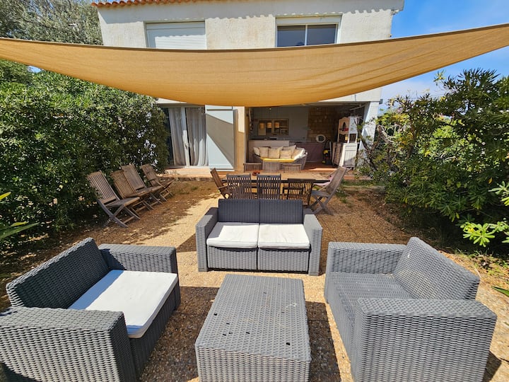Villa Hamac -Climatisée - 80m De La Mer - Jardin - Île de Porquerolles