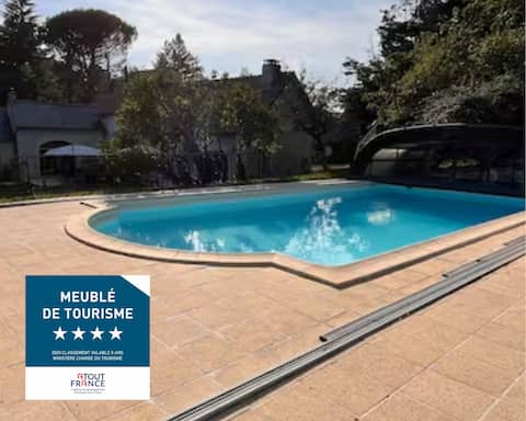 Le Clos des Moriers 2 hours from Paris-Pool-12 people