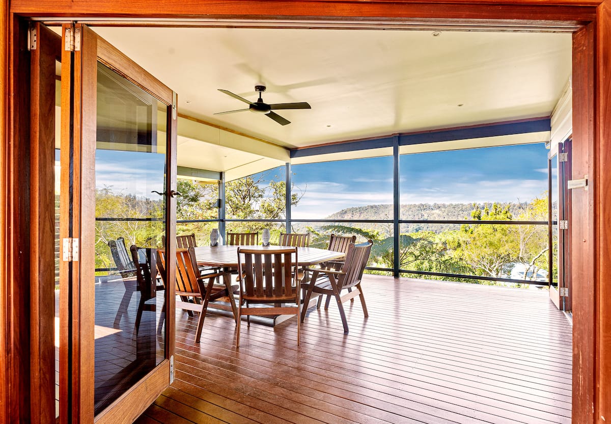 'Aurora' - coastal views, architectural design — photo via the host's Airbnb listing