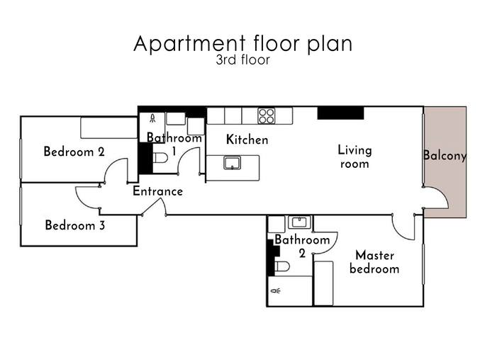 3BR Modern Family Apt in Frogner w/2 Full Bathroom gallery image 5