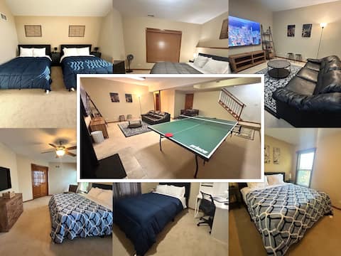 Spacious Deck & Balcony, Game Area, Garage