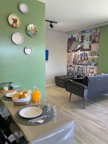 Entire home with 1 bedrooms in Pelotas - Stylish loft, parking space, air conditioning