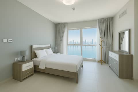 Luxury Gulf-View | Al Qasba | Pool | Gym | Parking