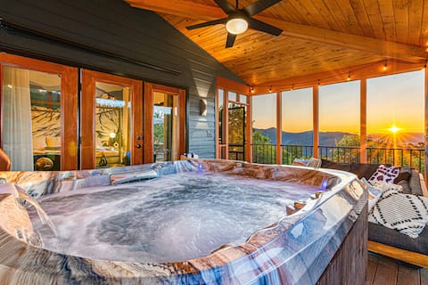 HGTV Retreat w/ Views, Hot Tub, Sauna & Theater