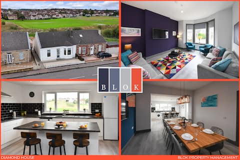Diamond House - 4 Bed in Airdrie. Close to Glasgow