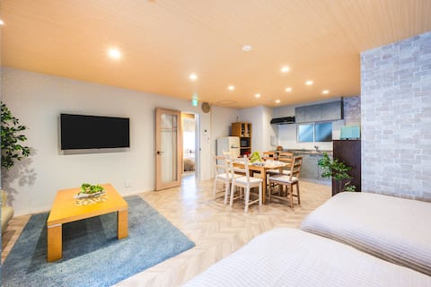 Sannomiya/2LDK/Hiroi living rental/Best for sightseeing/Up to 9 people