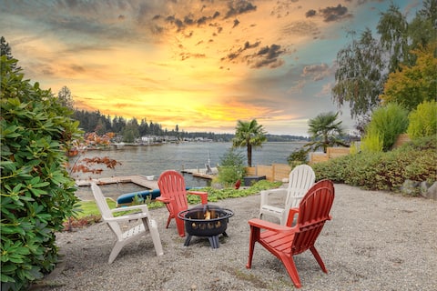 Lakefront Cabin/Private Dock, Kayaks & Sunset View