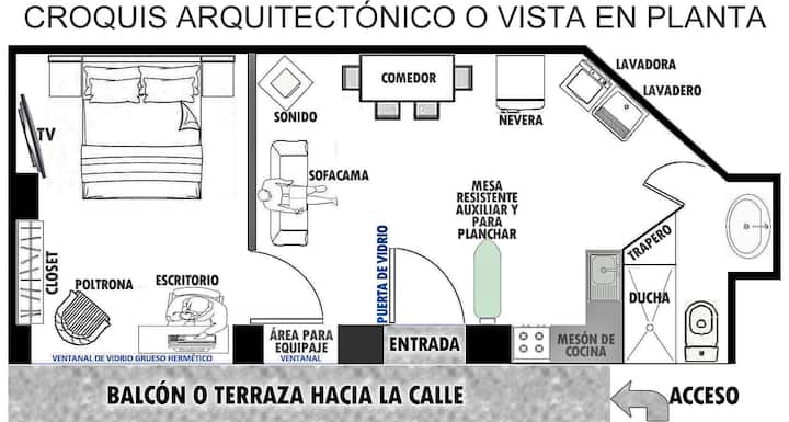 OBSÉRVESE QUE REINA LA AMPLITUD ►NADA DE ESTRECHEZ.
